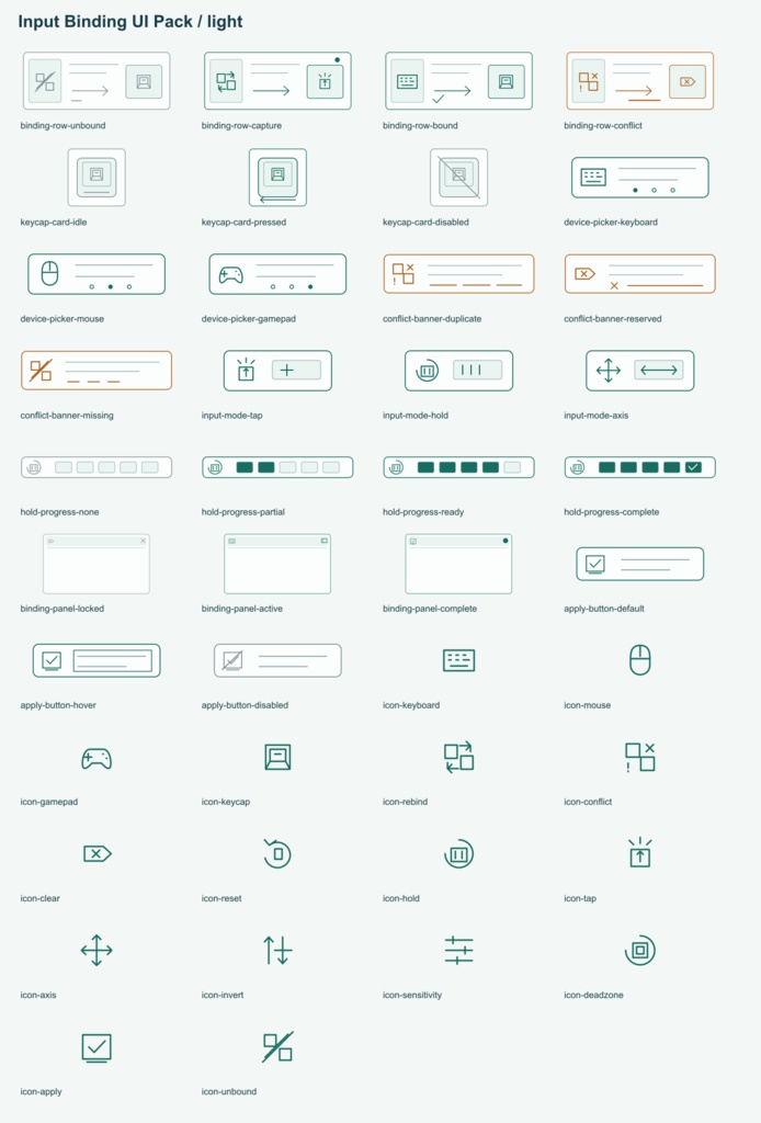 キー割当・入力設定UI素材|Input Binding UI Pack v0.1.0