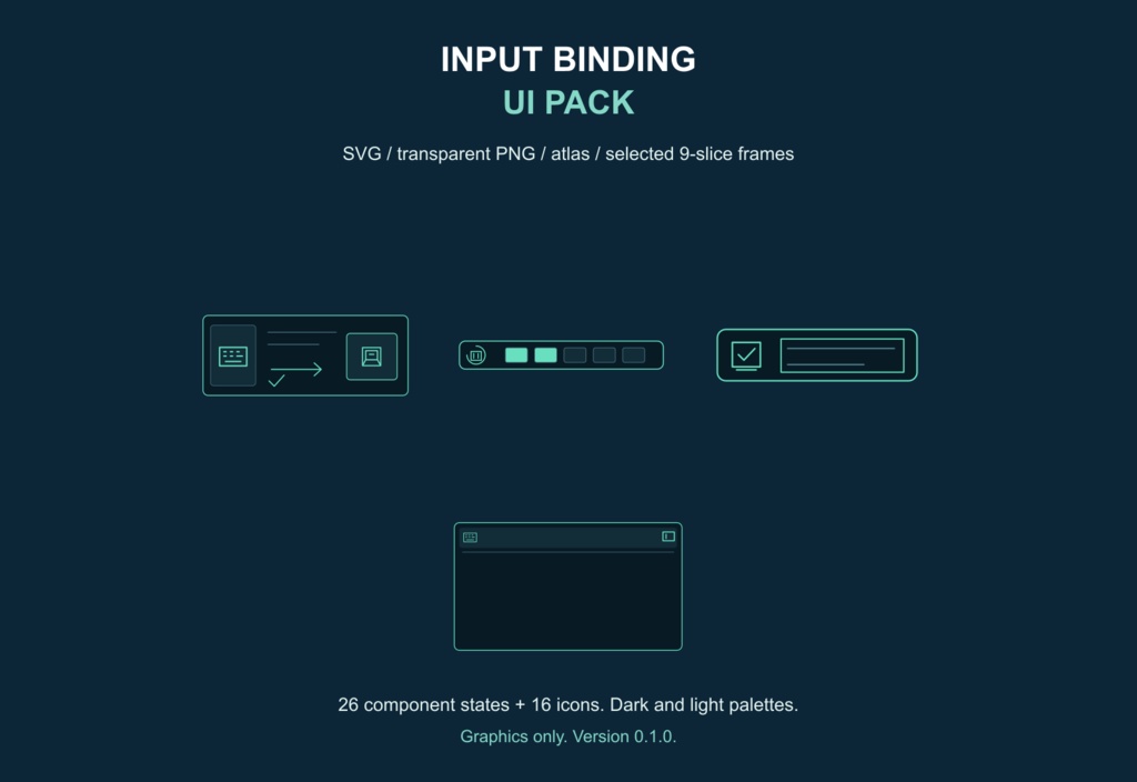 キー割当・入力設定UI素材｜Input Binding UI Pack v0.1.0