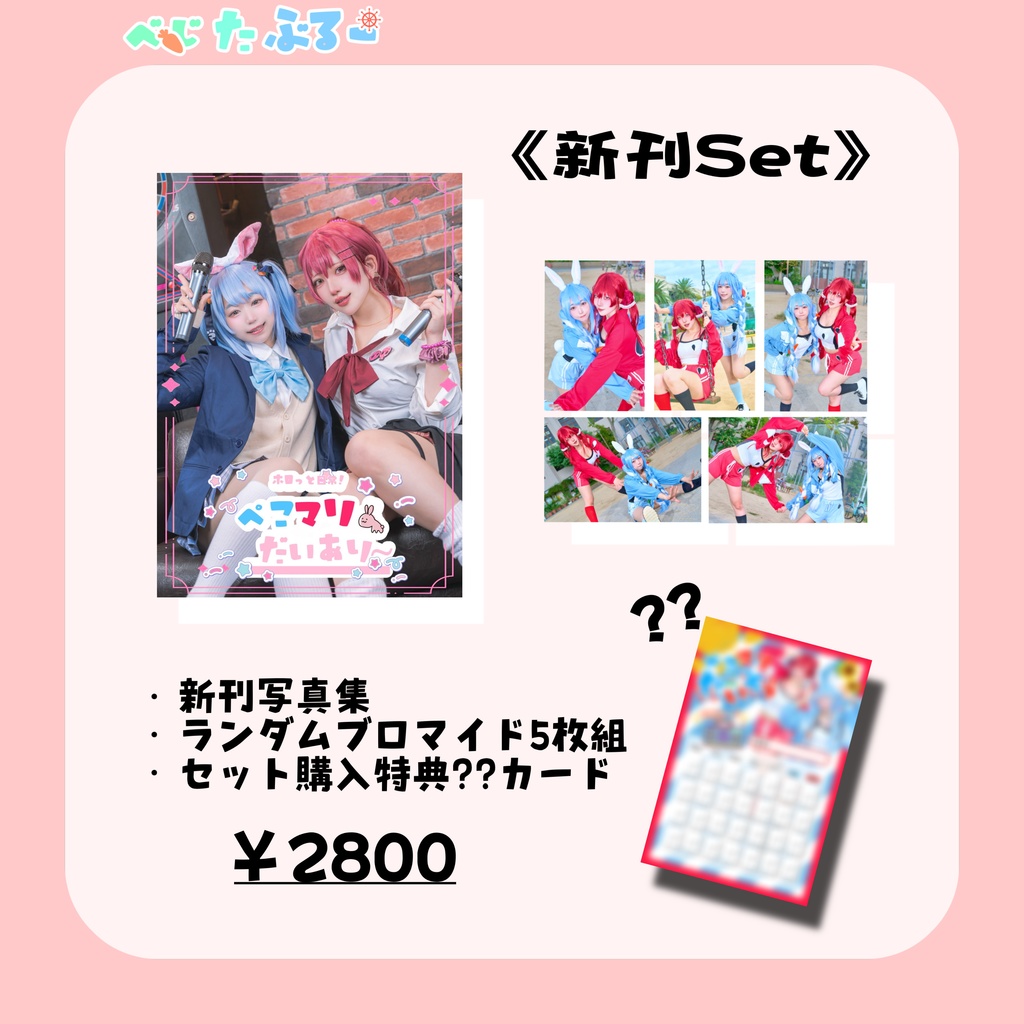 【残りわずか!】ぺこマリ写真集「ぺこマリだいあり〜」byべじたぶるー