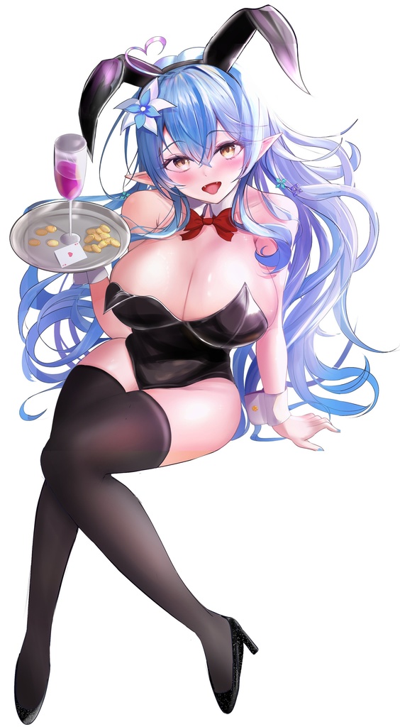 雪花ラミィバニーお座りアクスタ