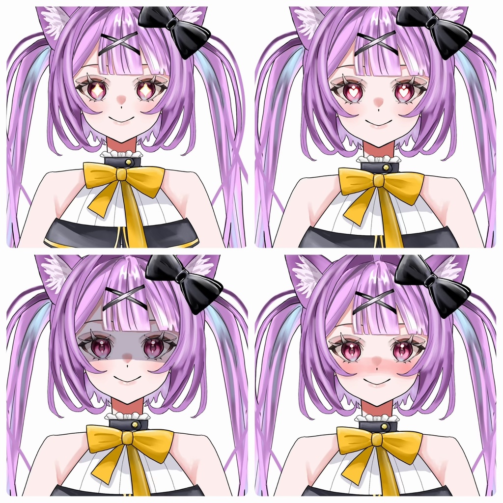 【VTuber汎用モデル】むらさきねこちゃん【Live2D】