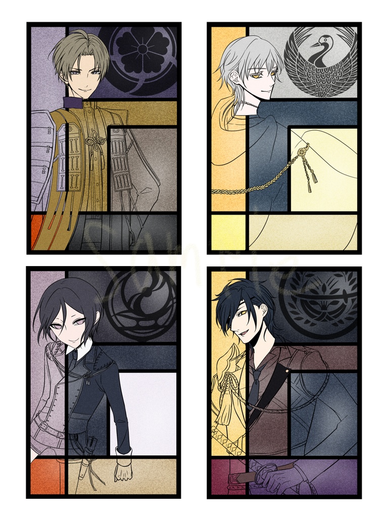 和テンドグラステッカー_刀剣乱舞