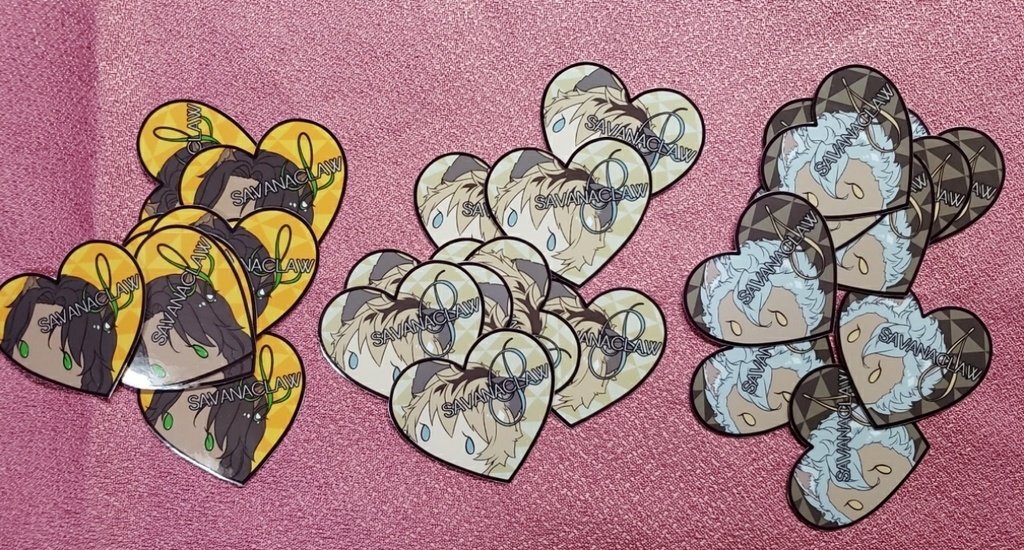 ハートフレークシール_ツイステ