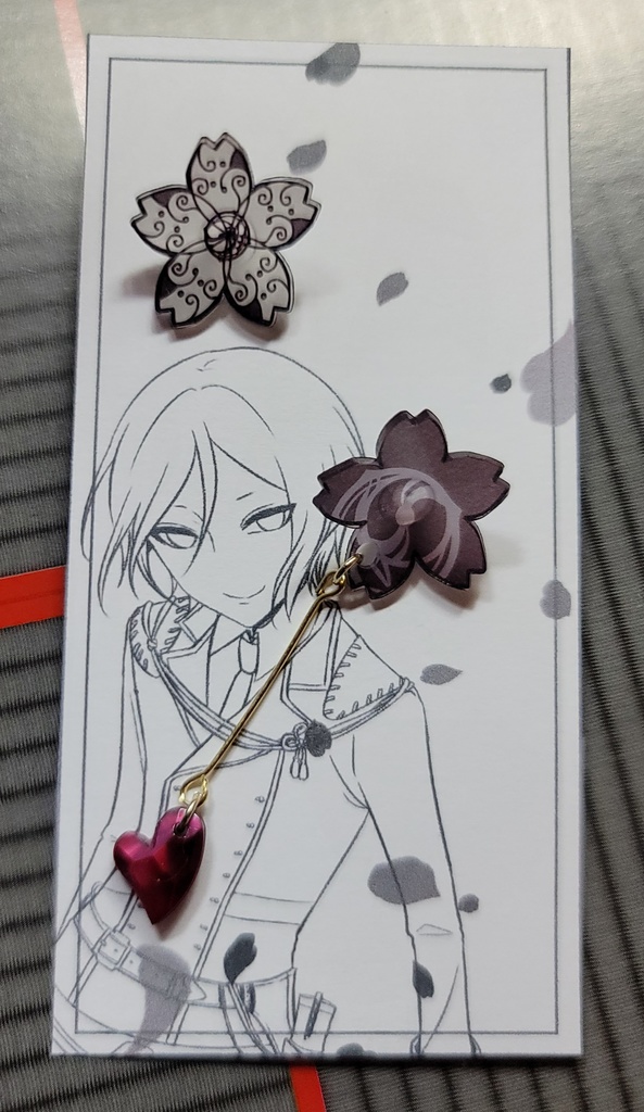 刀剣乱舞_桜ハートピアス