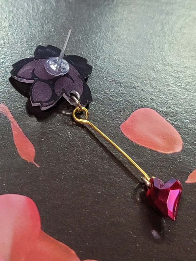 刀剣乱舞_桜ハートピアス