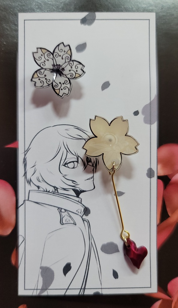 刀剣乱舞_桜ハートピアス