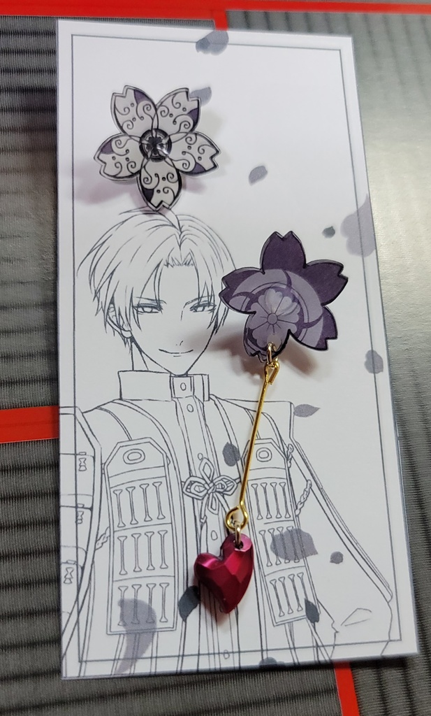 刀剣乱舞_桜ハートピアス