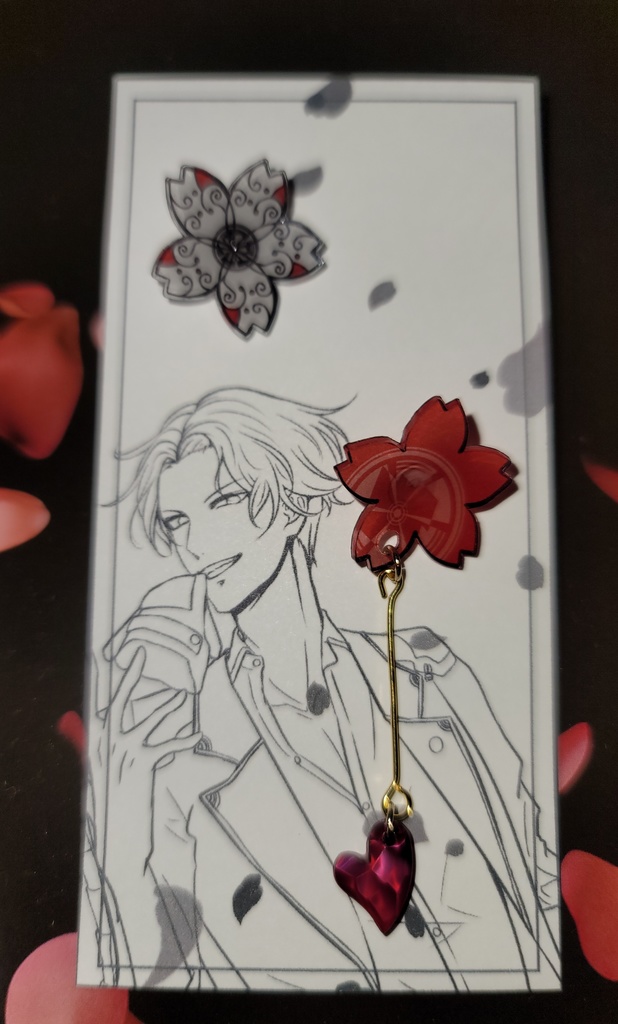 刀剣乱舞_桜ハートピアス