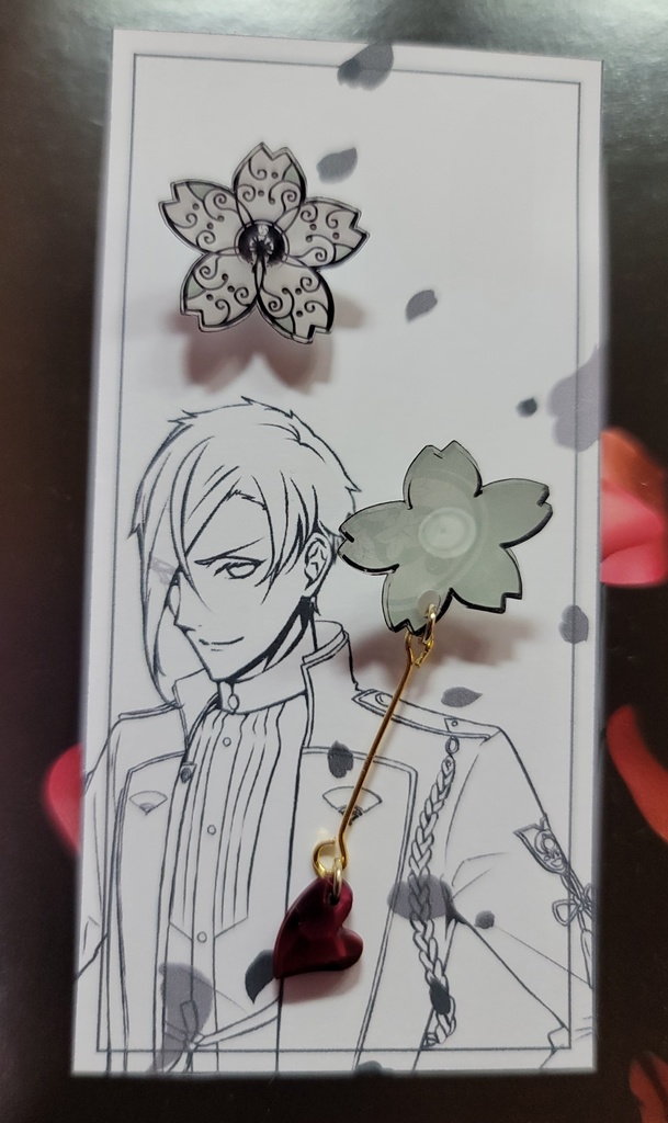 刀剣乱舞_桜ハートピアス