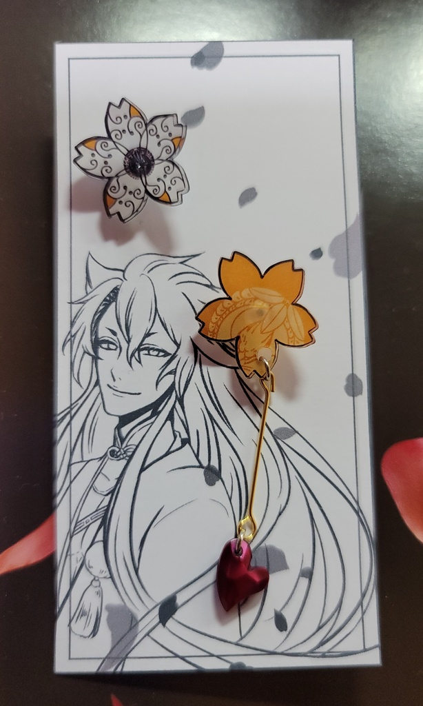 刀剣乱舞_桜ハートピアス