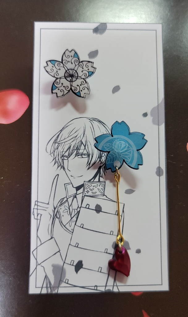 刀剣乱舞_桜ハートピアス