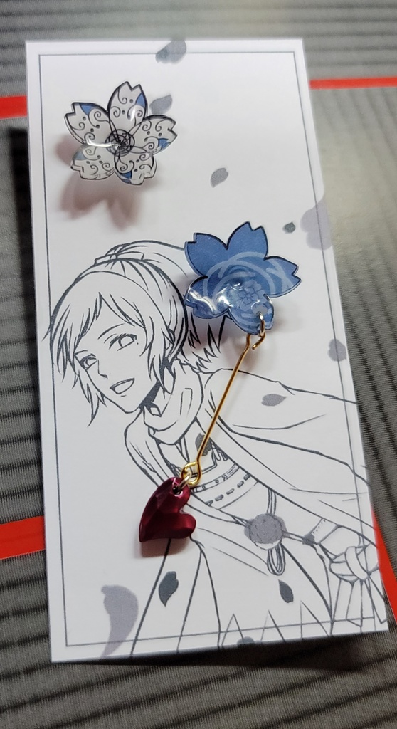 刀剣乱舞_桜ハートピアス