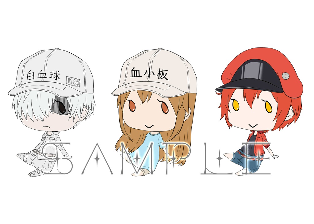 はたらく細胞_はだしっこ_ステッカー