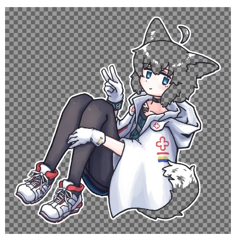 アクリルキーホルダー ススーロ(透過)