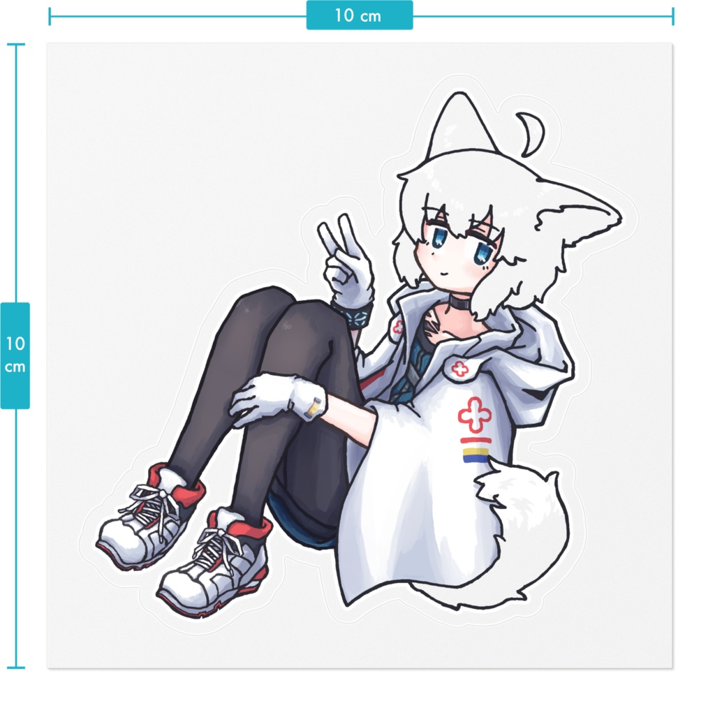 ステッカー(クリア・髪色あり) ススーロ