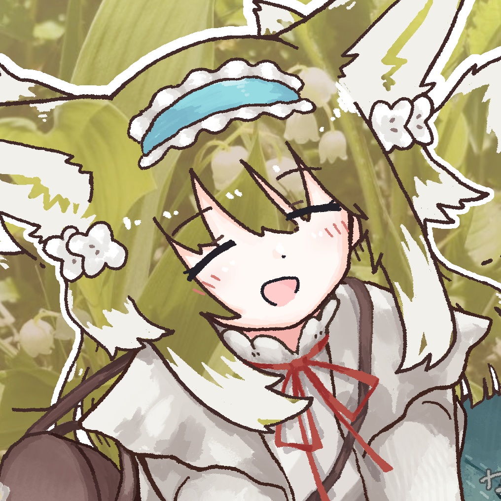 アクリルキーホルダー　スズラン(透過)