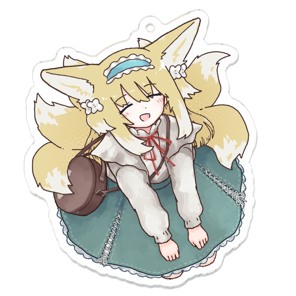 アクリルキーホルダー スズラン(髪色あり)