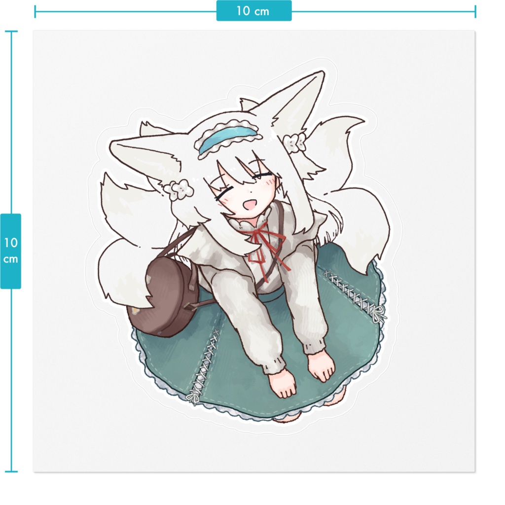 ステッカー(クリア・髪色あり) スズラン