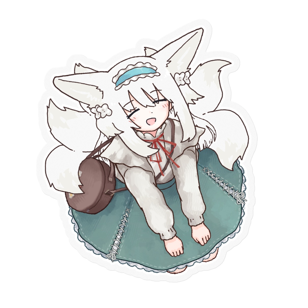 ステッカー（クリア・髪色あり）　スズラン