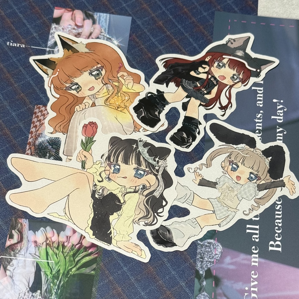 お誕生日ステッカー❣️🐱🐺🦊🐰