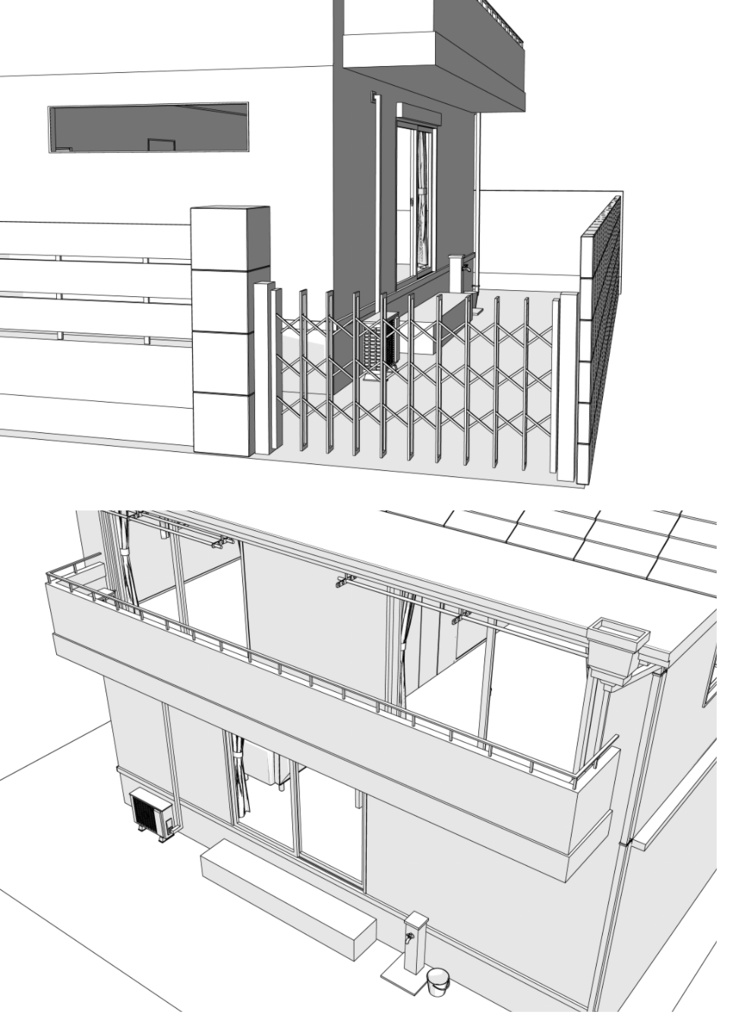 【3D】一軒家セット