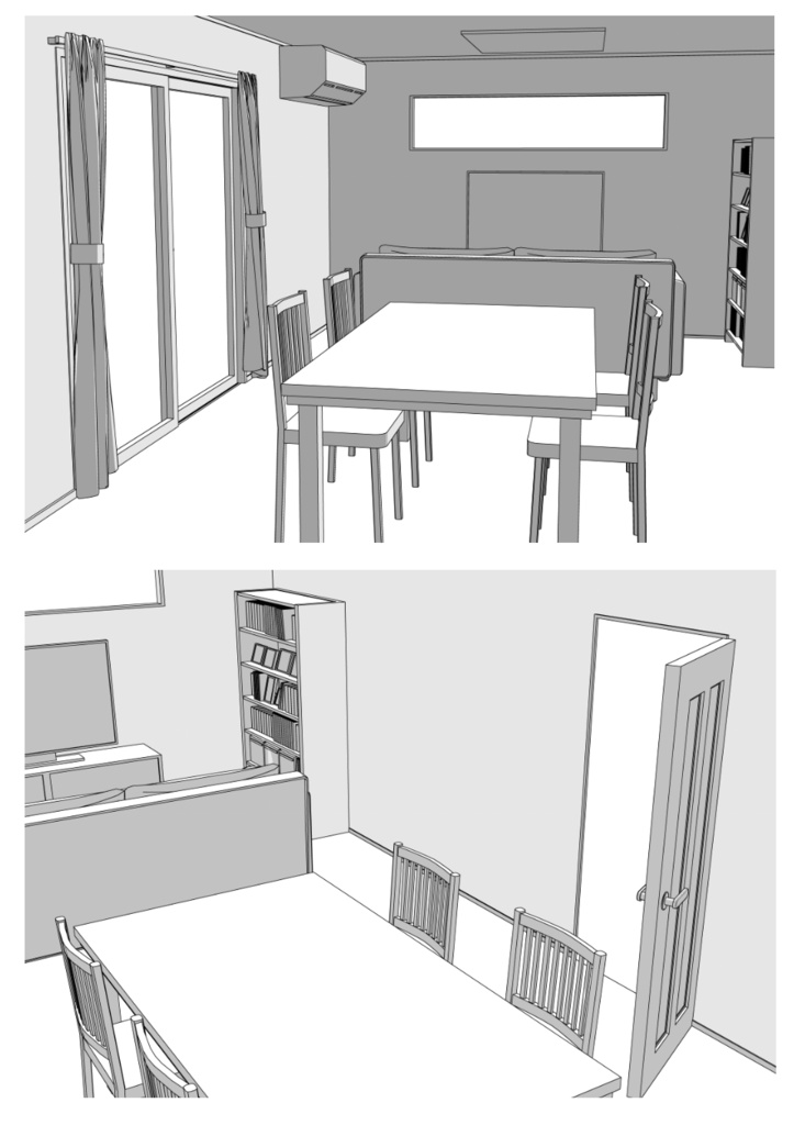 【3D】一軒家セット