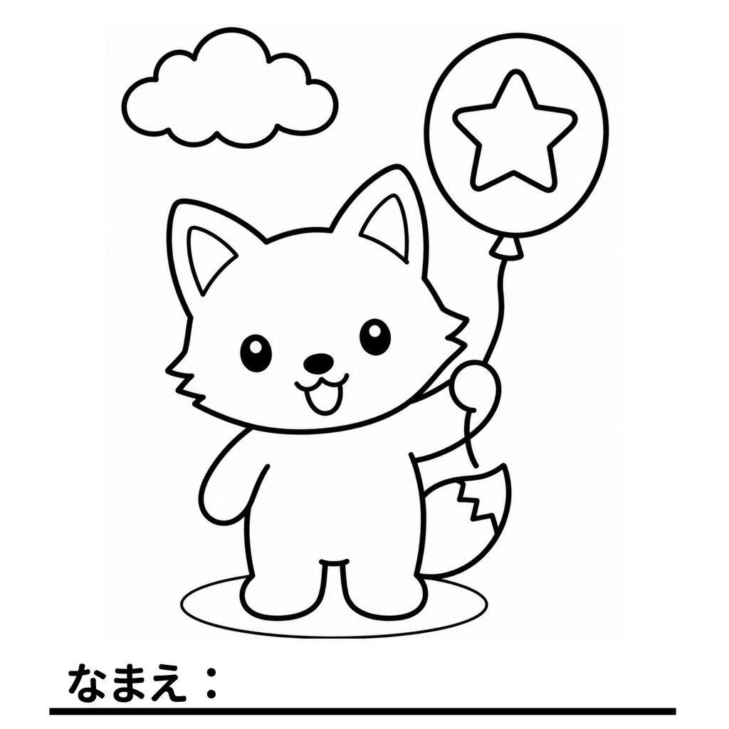 【デジタル販売】3才からのどうぶつぬりえ 7枚セット
