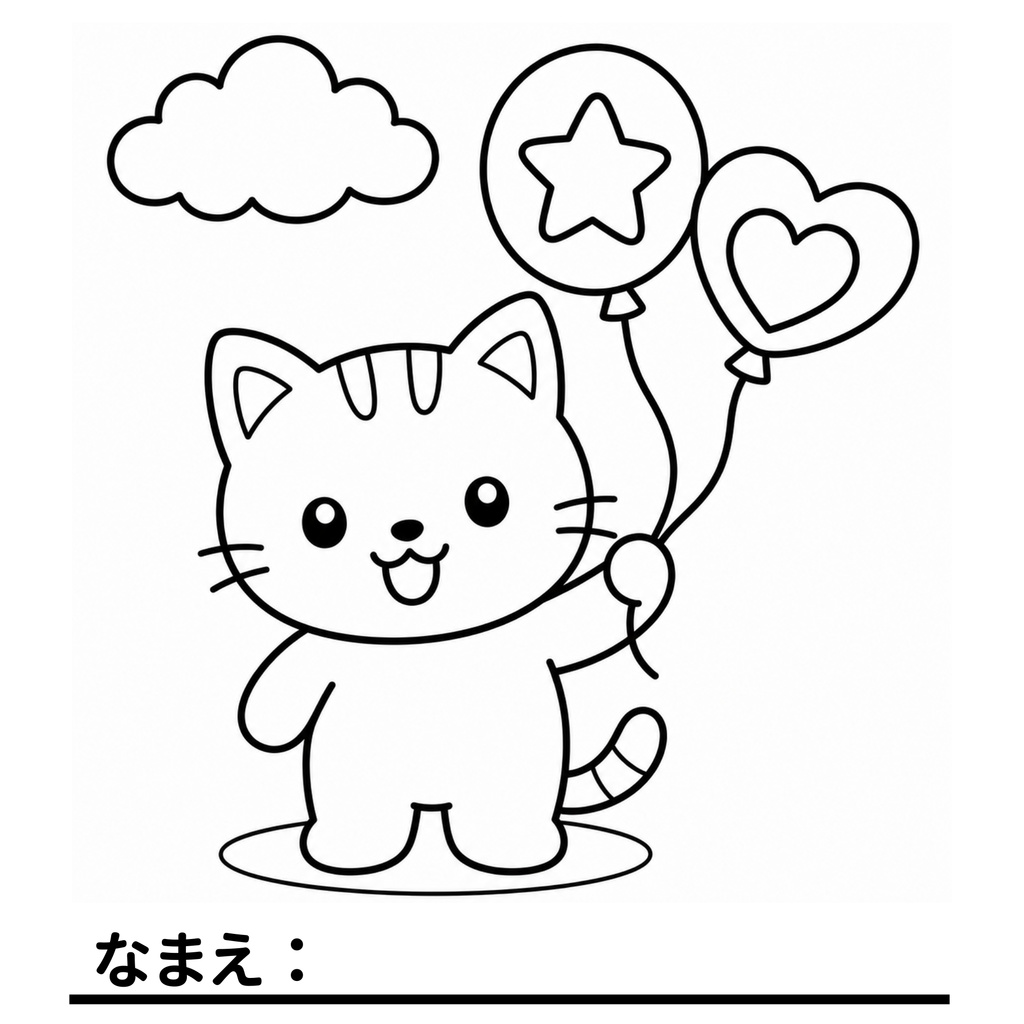 【デジタル販売】3才からのどうぶつぬりえ 7枚セット