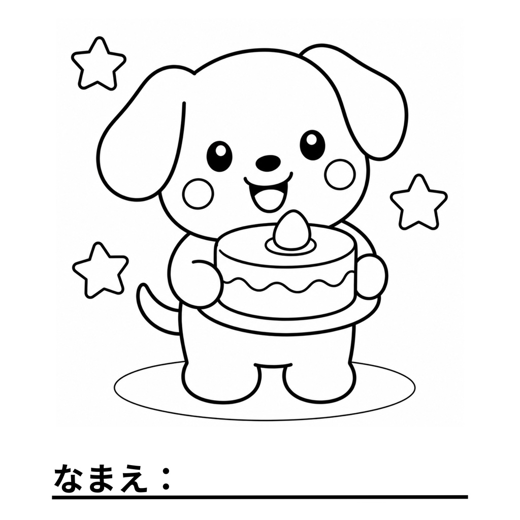 【デジタル販売】3才からのどうぶつぬりえ 6枚セット