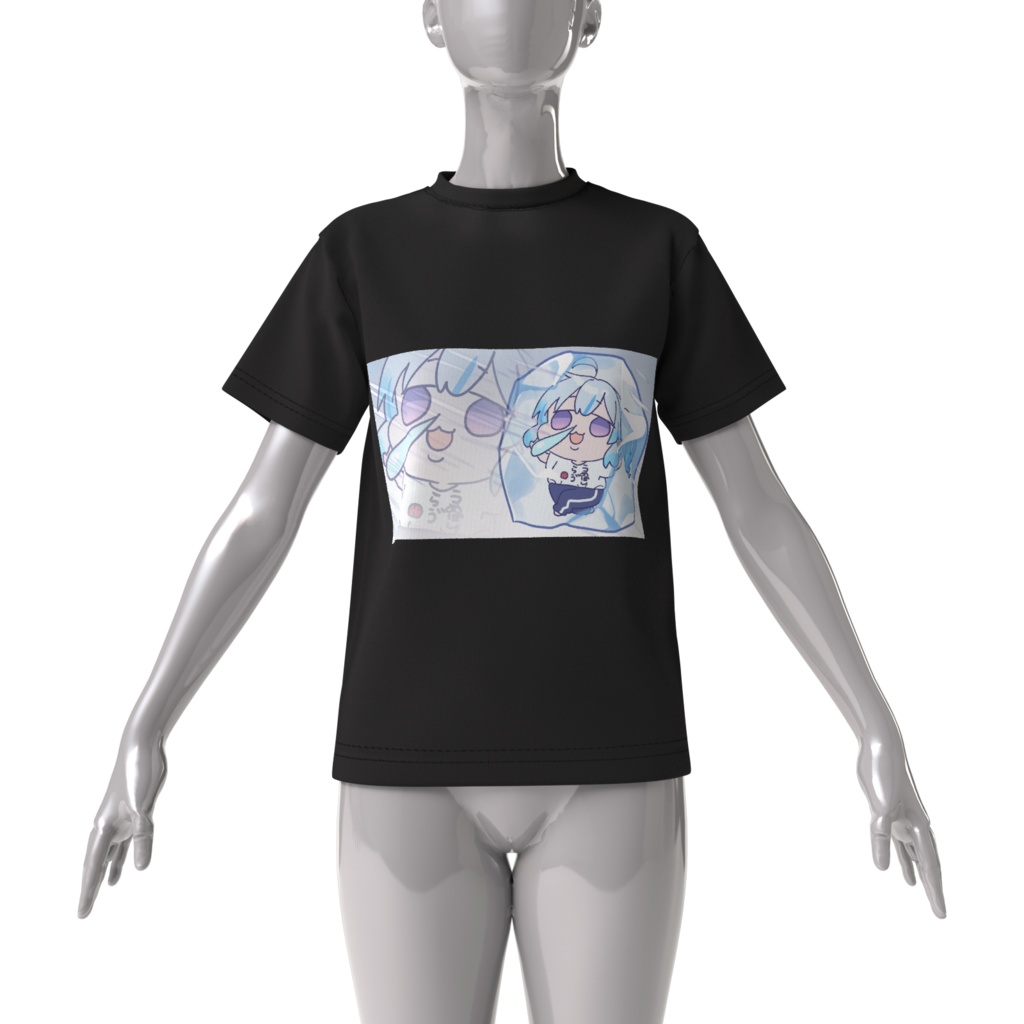 【 常設 】永久凍結/ビッグシルエットTシャツ S~XL【黒】