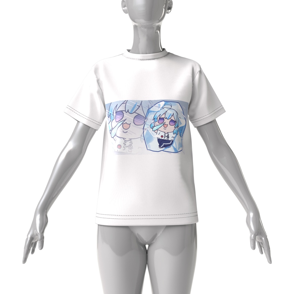 【 常設 】永久凍結/ビッグシルエットTシャツ S~XL【白】