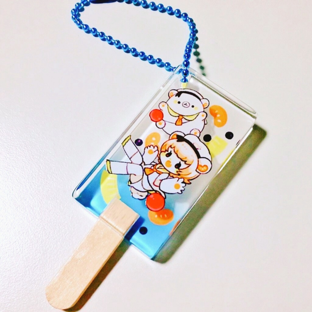 しろくまちゃん アイスアクリルキーホルダー