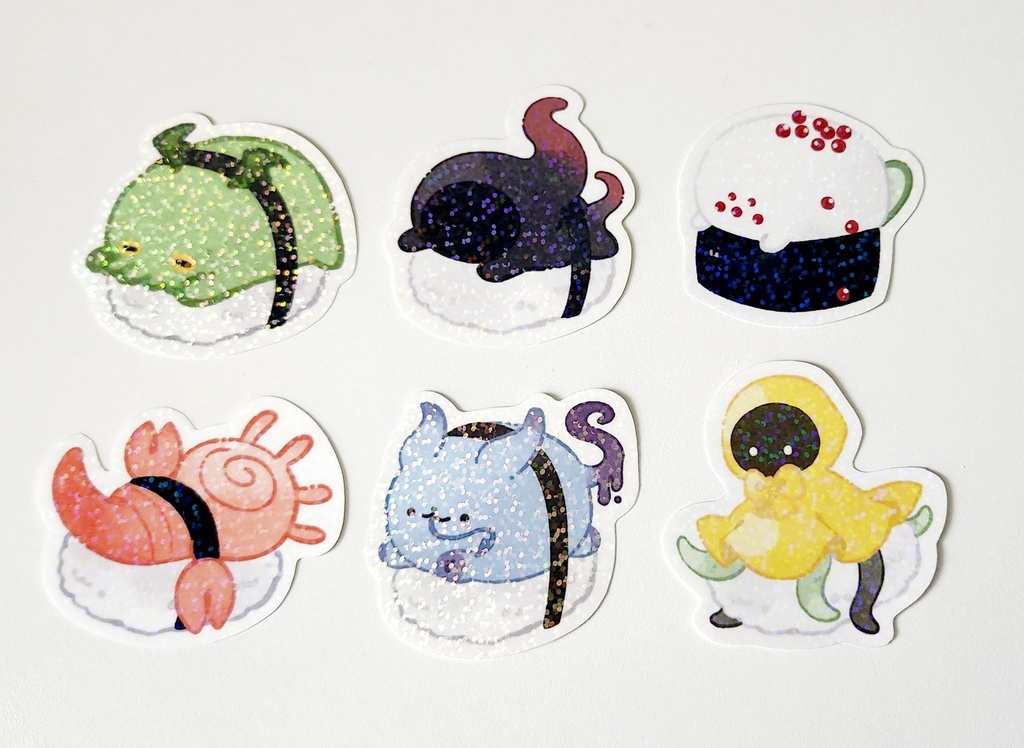 お寿司×クトゥルフ神話「おすしるふ」ステッカー