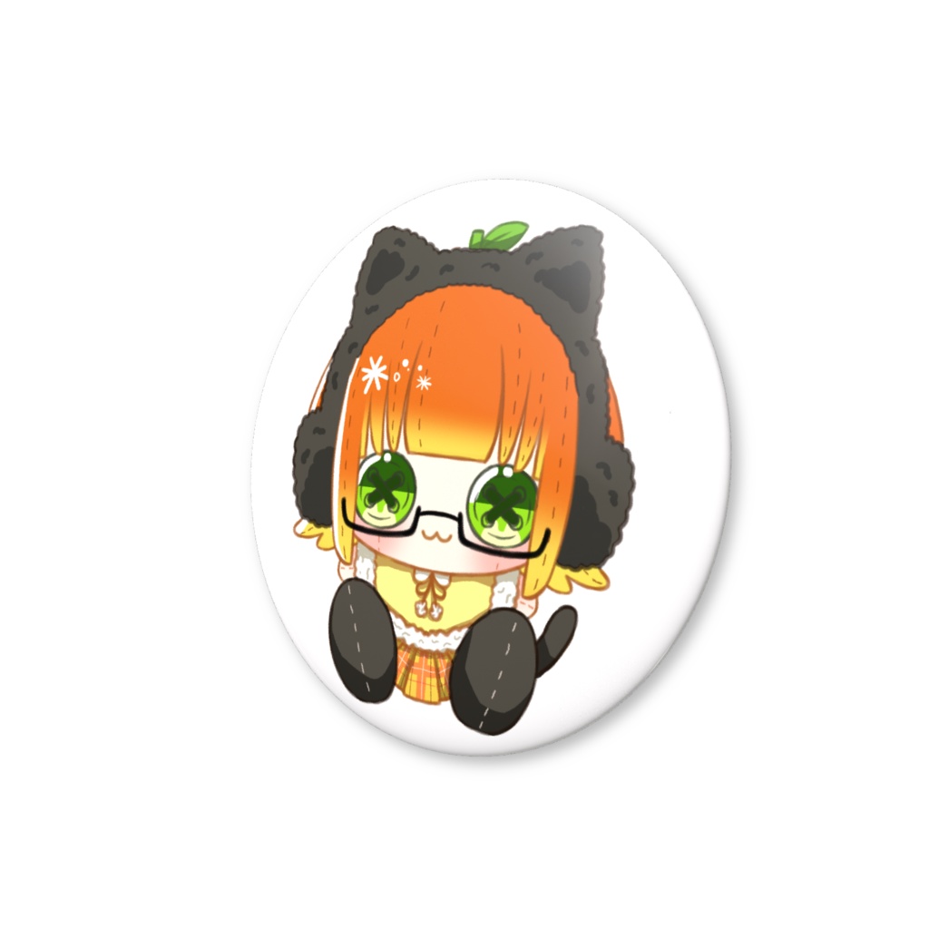 由橘乃みかん11月ぬい化缶バッジ