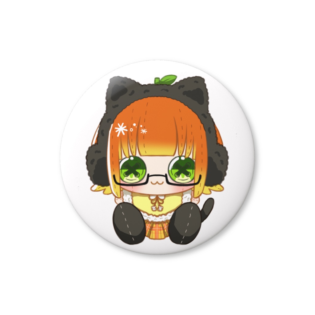 由橘乃みかん11月ぬい化缶バッジ