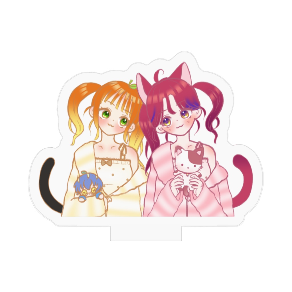 お揃いパジャマアクリルフィギュア