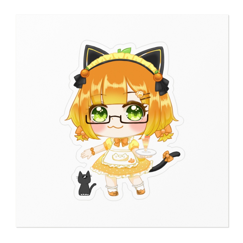 妄想カフェステッカーみかん