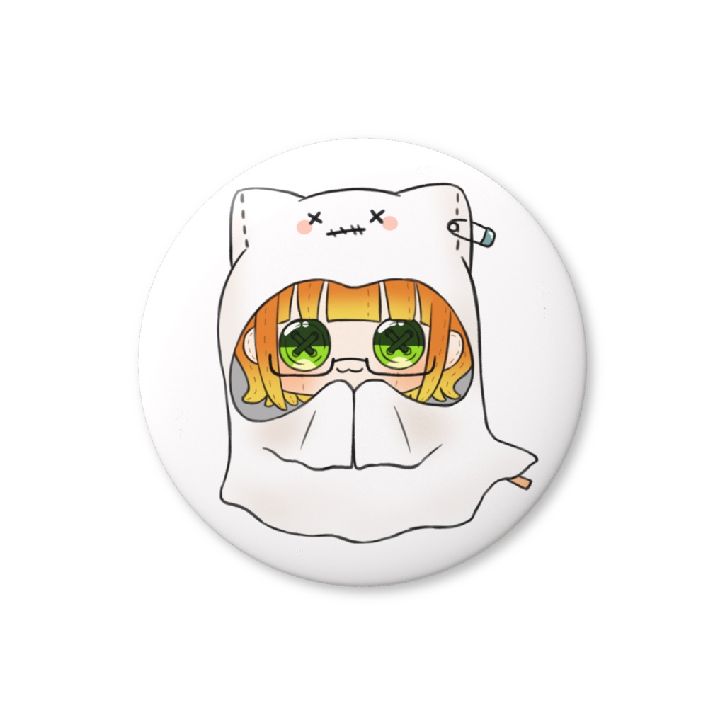 由橘乃みかん10月ぬい化缶バッジおばけ