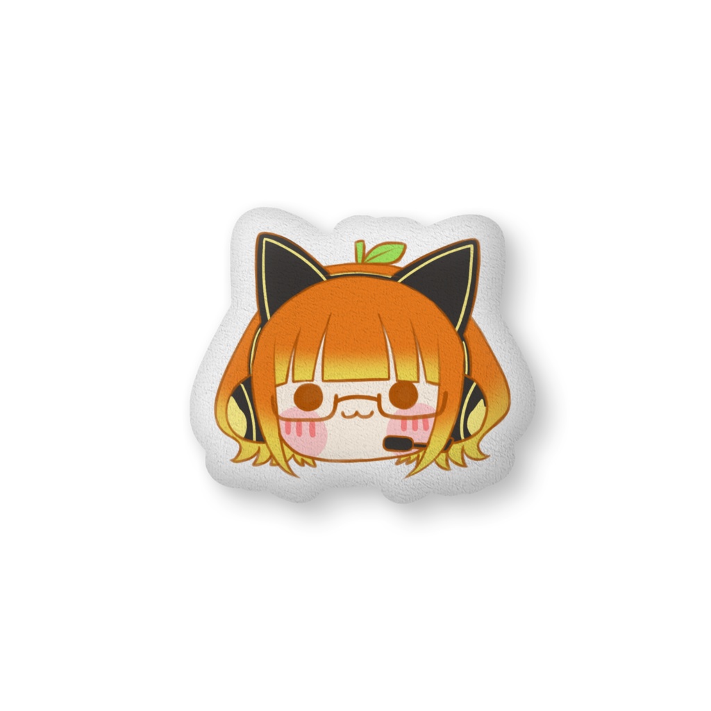 みかん顔だけクッション