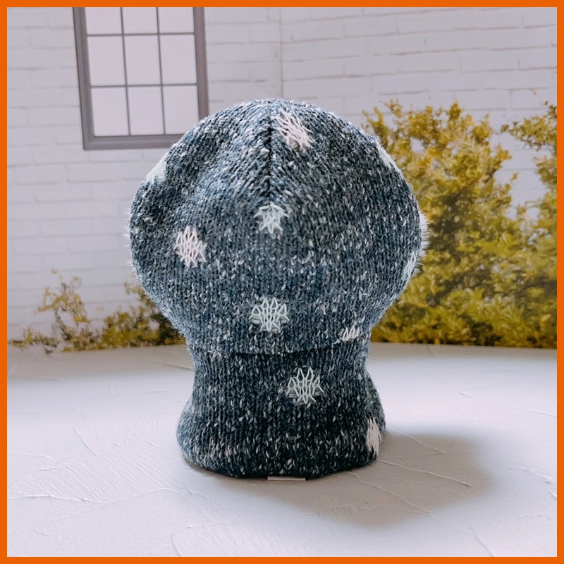 水玉ニットポンチョ