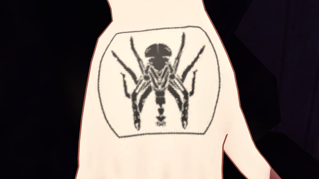 【タトゥー】オオタルマワシ【へそピアス、イヤリング】