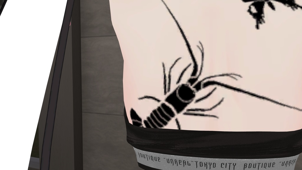 【タトゥー】イセエビ【へそピアス、イヤリング】