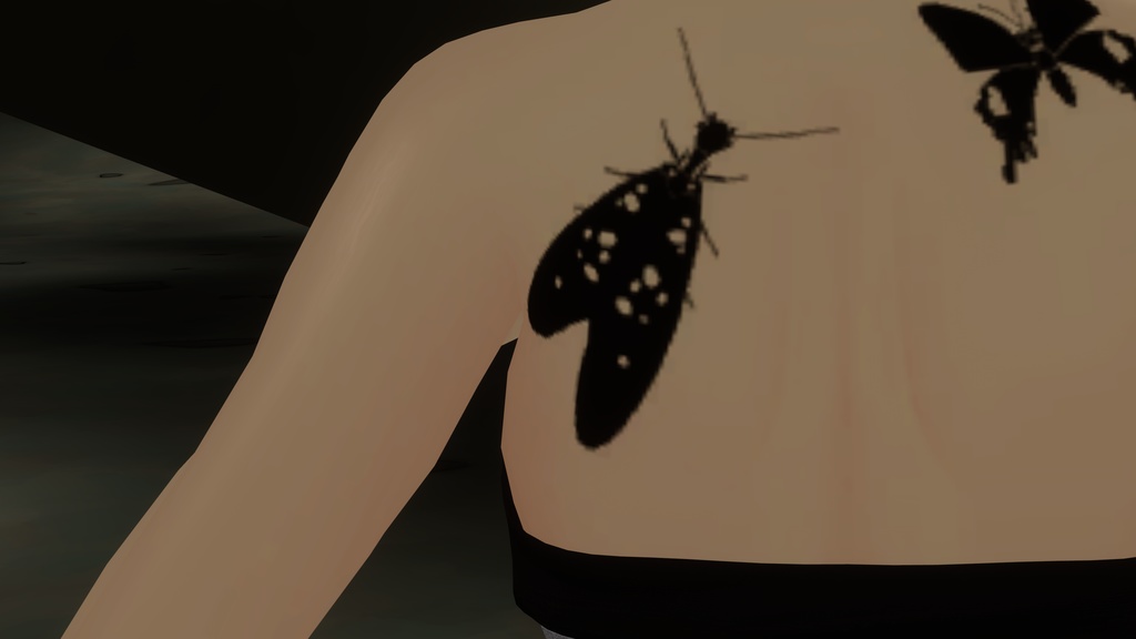 【タトゥー】ヘビトンボ【へそピアス、イヤリング】