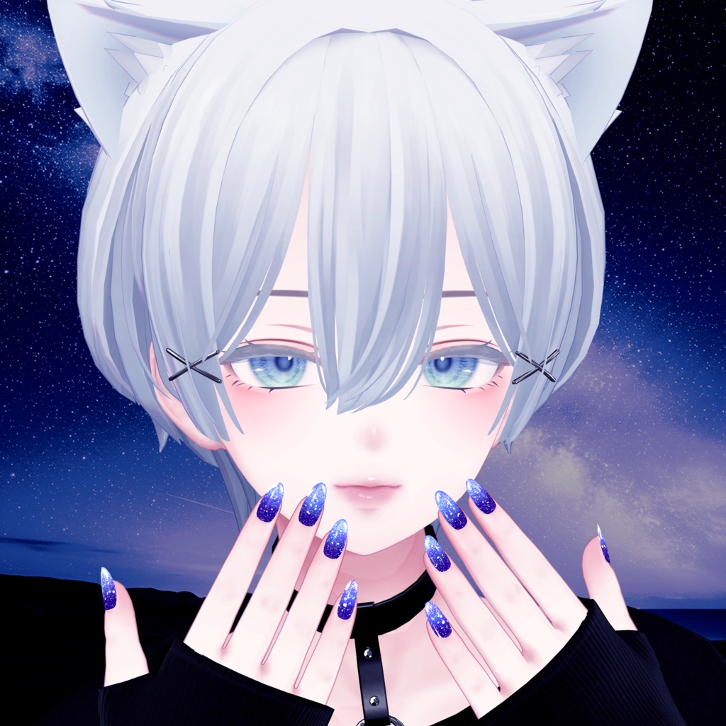 「複数アバター対応」銀河ネイルチップ「MDollnail対応」#NeRosaVRC