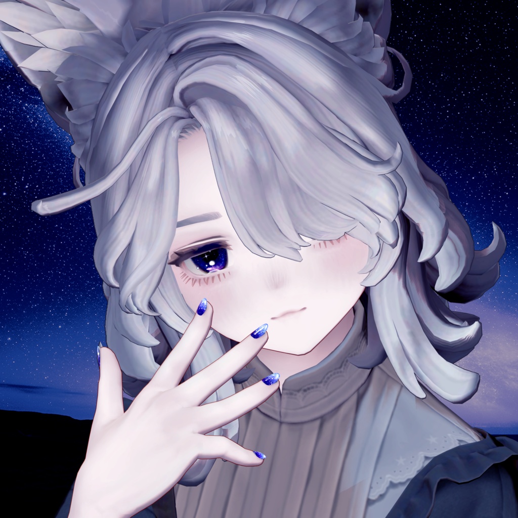 「複数アバター対応」銀河ネイルチップ「MDollnail対応」#NeRosaVRC