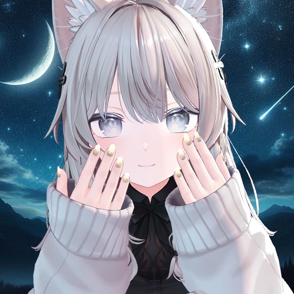 「複数アバター対応」銀河ネイルチップ「MDollnail対応」#NeRosaVRC