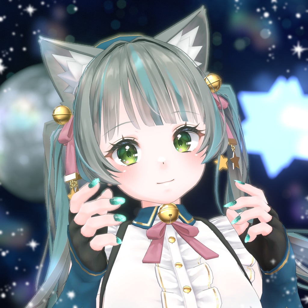 「複数アバター対応」銀河ネイルチップ「MDollnail対応」#NeRosaVRC