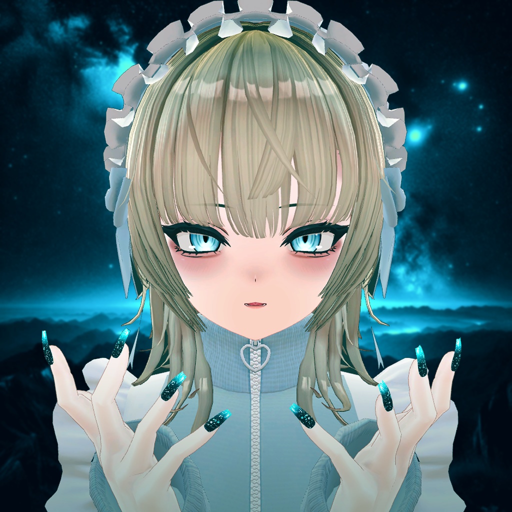 「複数アバター対応」銀河ネイルチップ「MDollnail対応」#NeRosaVRC