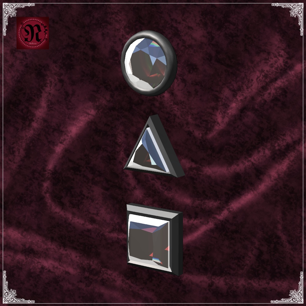 BlackSilverAccessorySet #NeRosaVRC