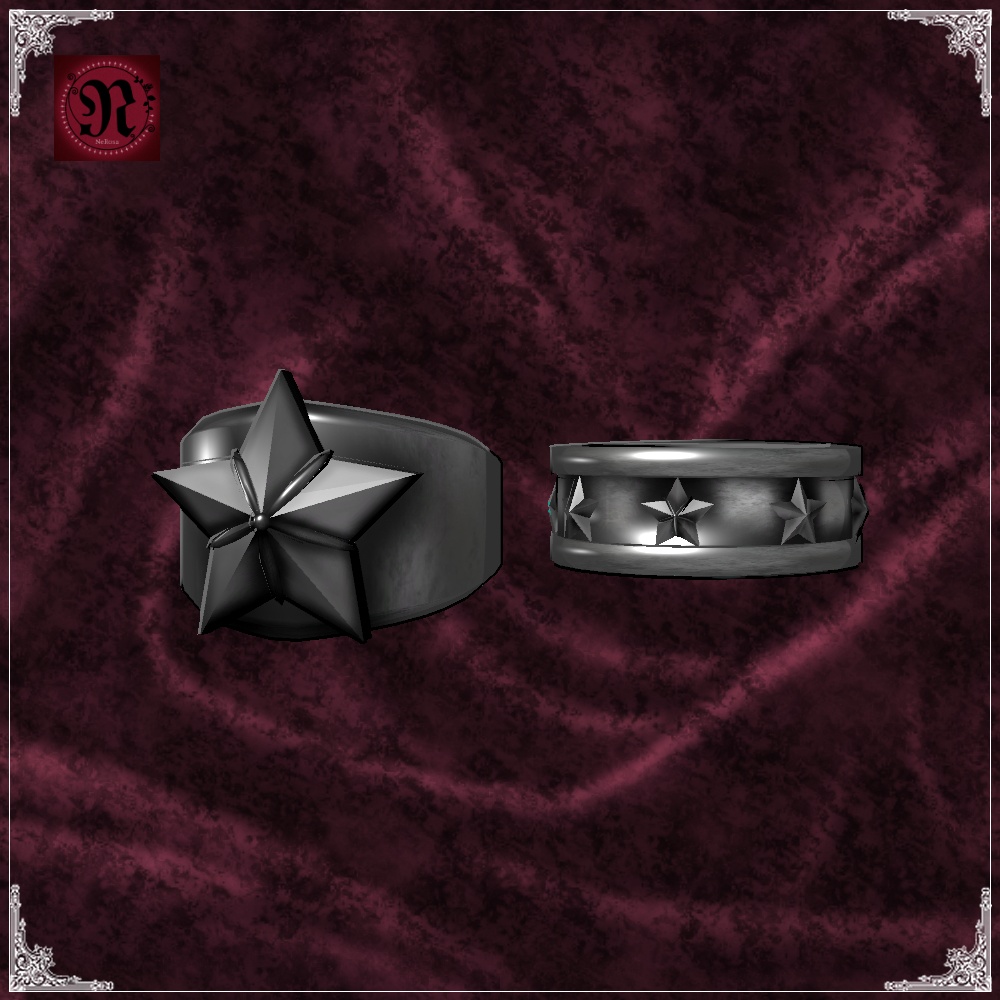 BlackSilverAccessorySet #NeRosaVRC